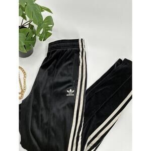 Adidas Velvet Stripe Track Pants Sweatpants Size Xl Youth